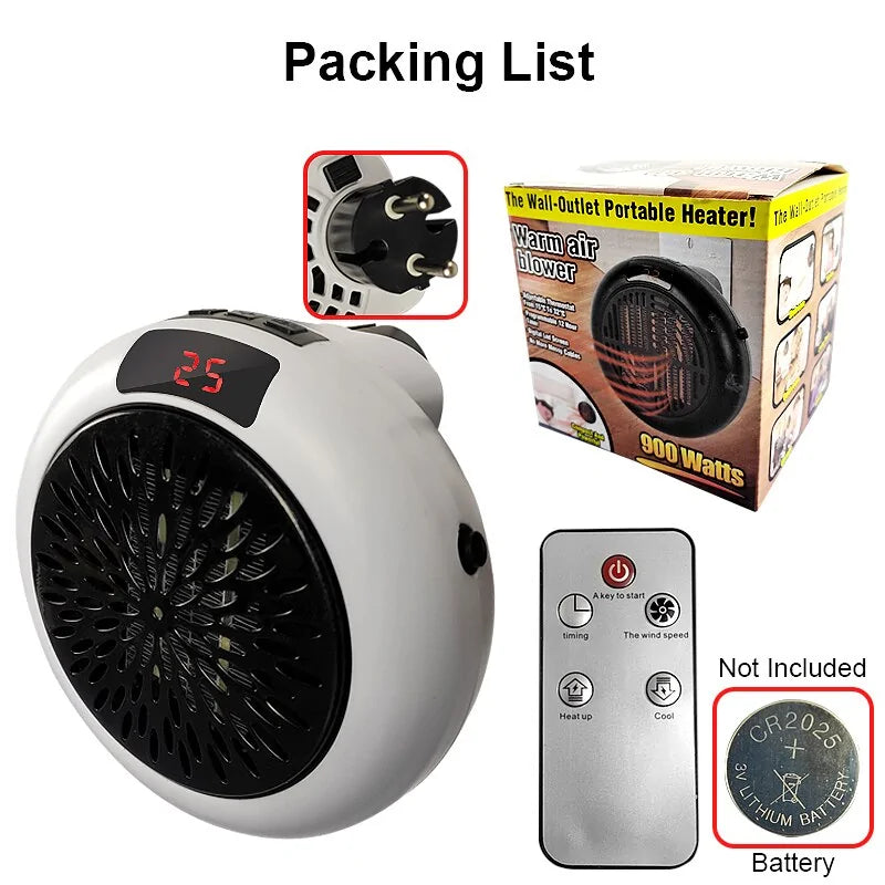 900w Mini Electric Heater Damkhad