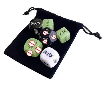 6pcs Dice Set Game Fun Adult Love Pose Damkhad