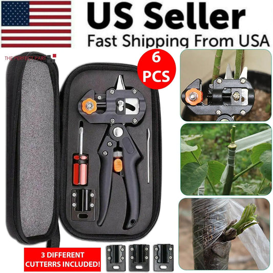 Garden Tree Grafting Knife Pruning Pruner Shears Snip Scissors Cutting Tool Kit Damkhad