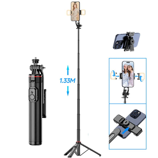 Magnetic Selfie Stick Bluetooth Tripod