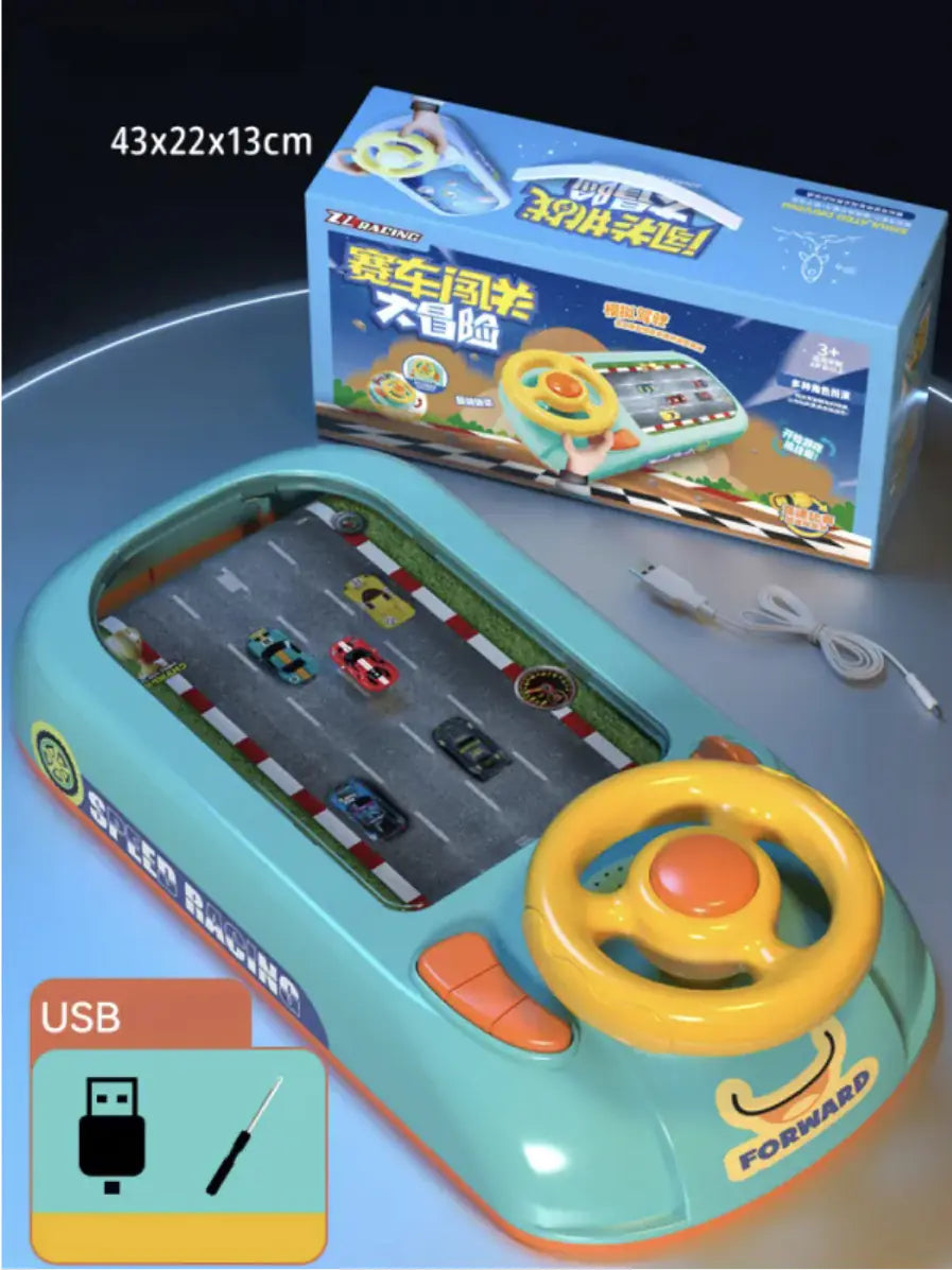 Children's Driving Simulation Toys Puzzle Electric Desktop Game Console